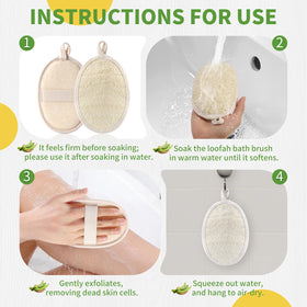 ÖkoStamm wet expanded loofah softened for gentle exfoliation