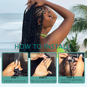 OKVOKV loose bundles with no weft showing easy sectioning and tangle-free benefit