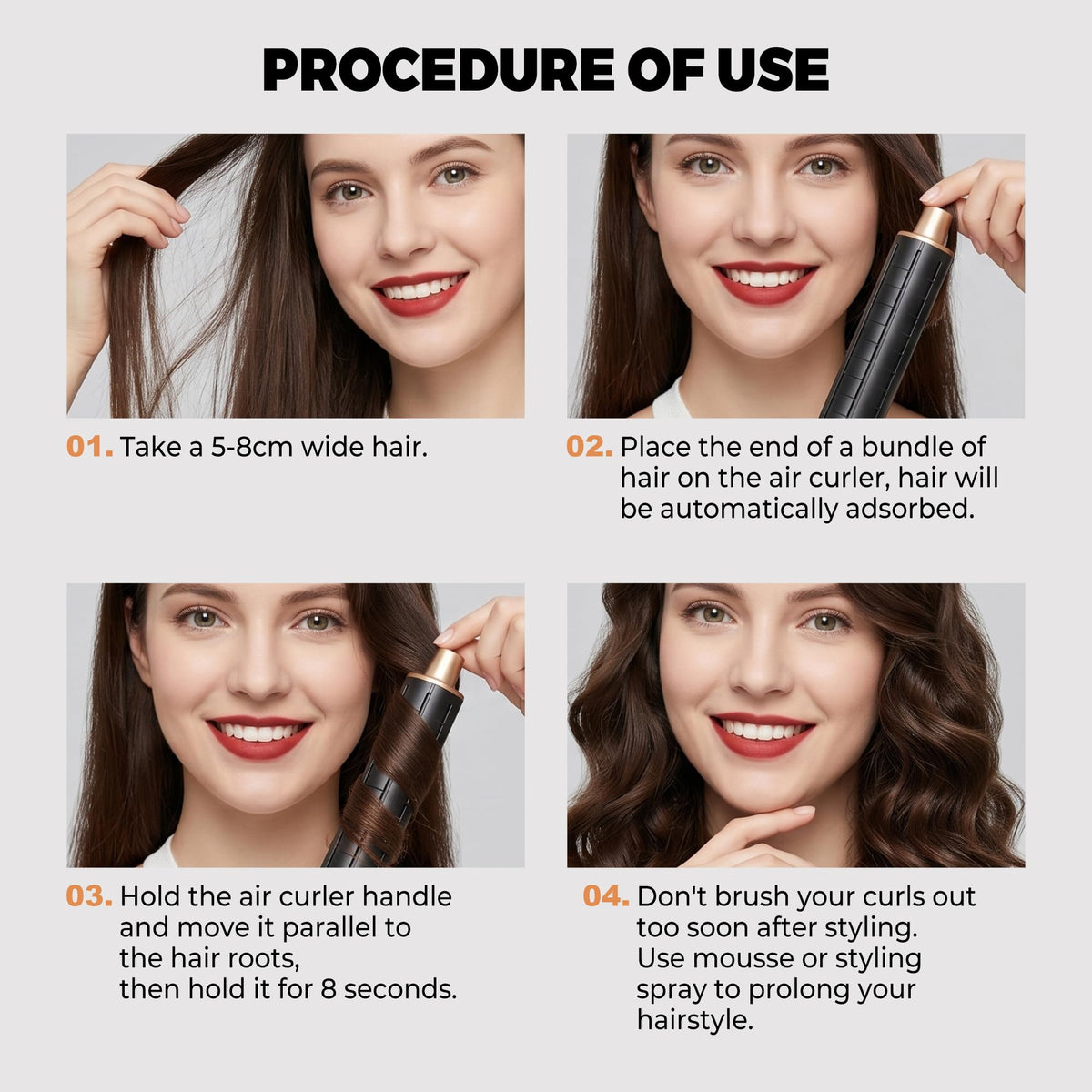 OKWRAP before-and-after image highlighting frizz control and smoother finish benefit