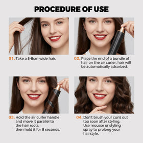 OKWRAP before-and-after image highlighting frizz control and smoother finish benefit