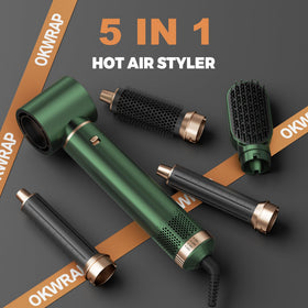 OKWRAP dual wrap barrels showing clockwise and counterclockwise curl options and ease