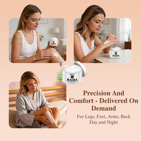 OLACLUK hand application showing absorption, non-greasy comfort benefit