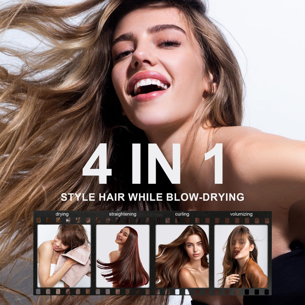 Olaermoso tangle-free bristles and barrel detail for gentle detangling