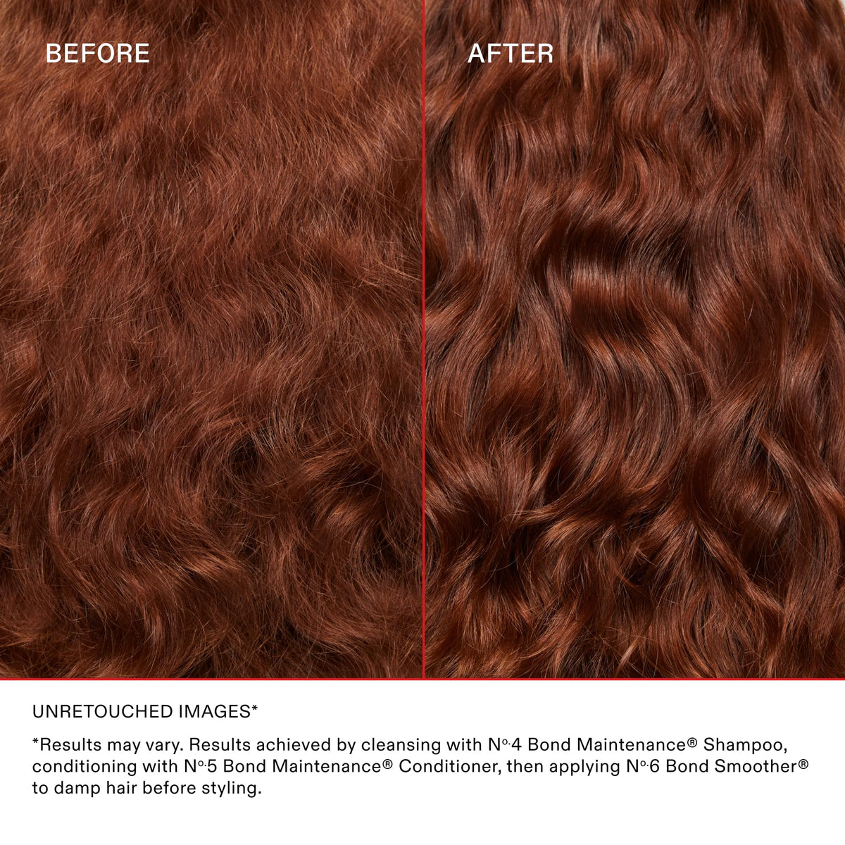 Applying Olaplex to damp hair to show smoothing and frizz reduction benefit