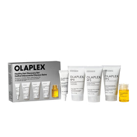 Olaplex travel set front packaging showing kit and benefits