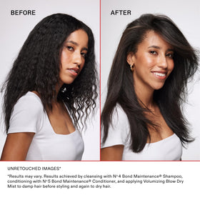 Pea peptides and bamboo extract visual to highlight Olaplex nourishing and protective actives