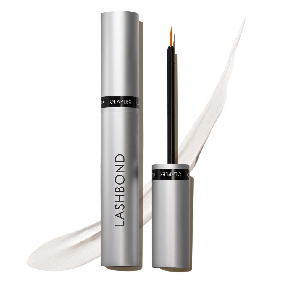 Olaplex Lashbond front packaging displaying bottle and box for clear benefits
