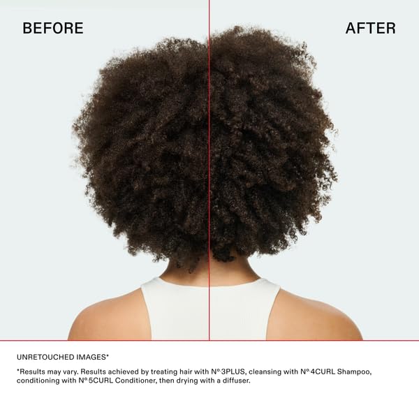 Model applying Olaplex N°.3PLUS from roots to ends for even strand coverage