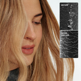 Close-up of key Olaplex N°.3PLUS ingredients highlighting bond-building action