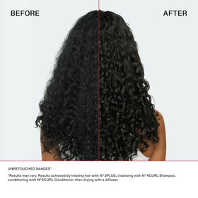 Detailed shot of Olaplex N°.3PLUS label emphasizing usage directions
