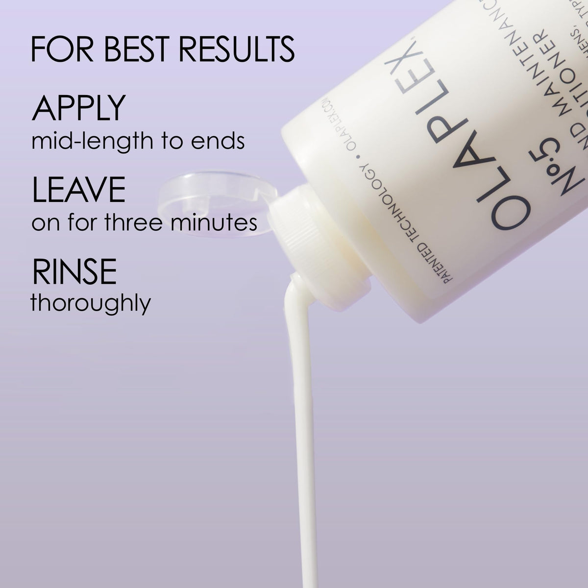 Olaplex Nº.5 large 1000 mL bottle beside common items for scale and value