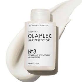 Olaplex No.3 front packaging showing bottle and clear label for easy identification and trust