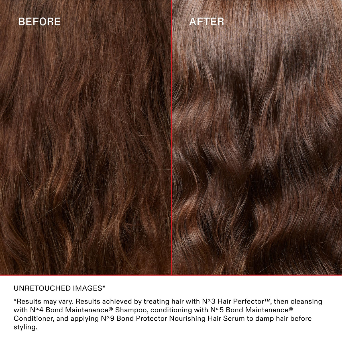 Close-up of Olaplex No.3 label highlighting key ingredients and bond-building technology benefits