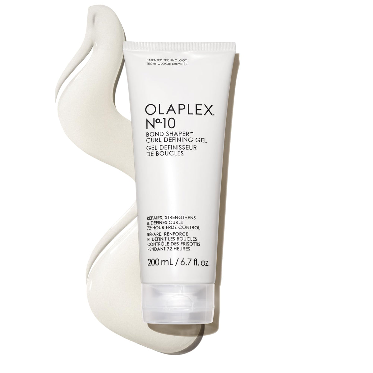 Olaplex Nº.10 front packaging shows bottle and clear brand identity