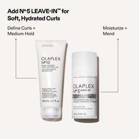 Olaplex Nº.10 styled curls on model showing frizz control and definition