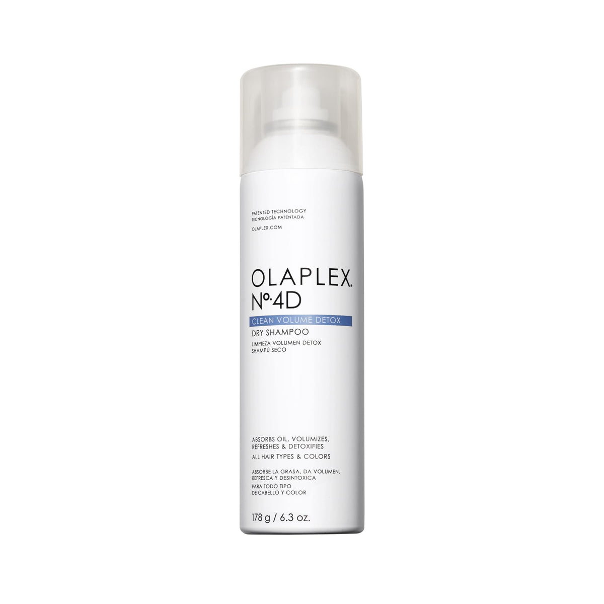 Olaplex Nº.4D front can showing clean design and product benefit