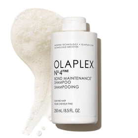 Olaplex Nº.4 FINE front packaging showing bottle and label, highlighting lightweight volume