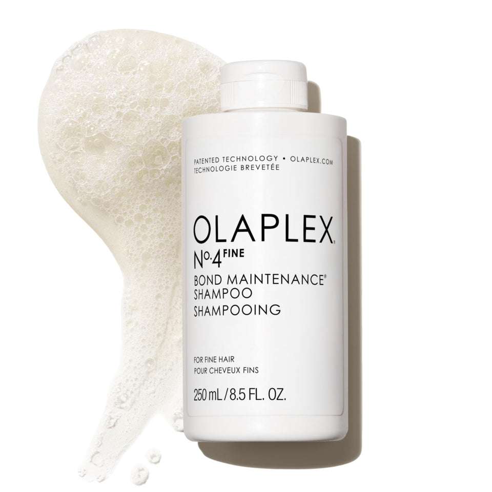 Olaplex Nº.4 FINE front packaging showing bottle and label, highlighting lightweight volume