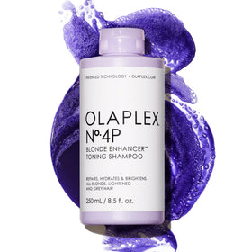 Olaplex Nº.4P front bottle showing label and cool-toning benefits