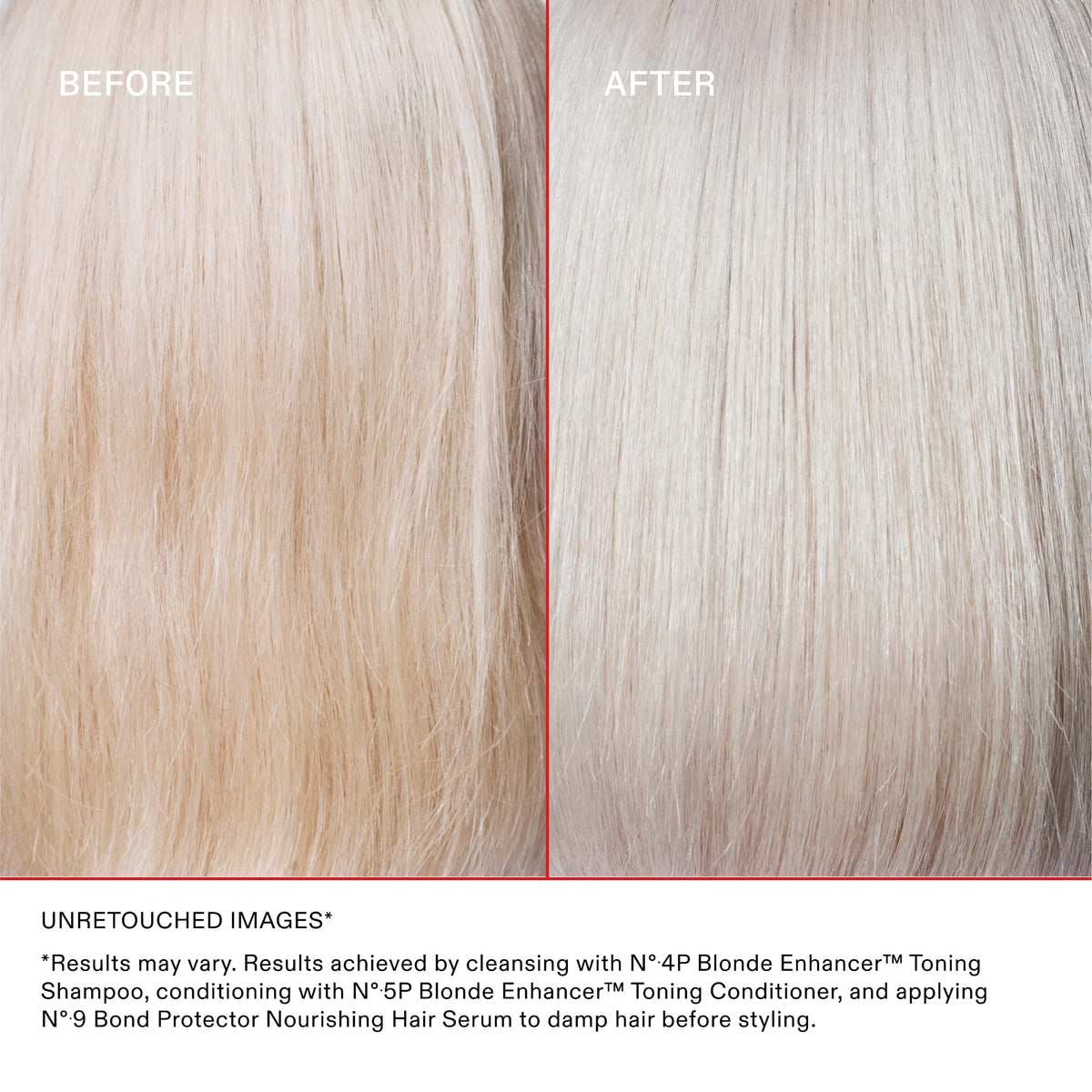 Hand holding 250 mL Olaplex bottle showing true size and scale