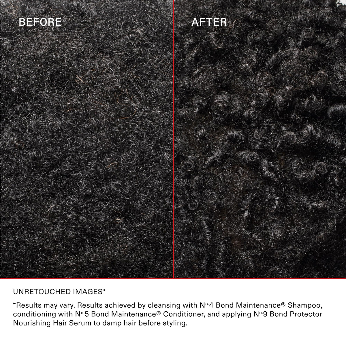 Olaplex Nº.5 beside Nº.4 shampoo demonstrating the recommended system