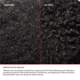 Olaplex Nº.5 beside Nº.4 shampoo demonstrating the recommended system