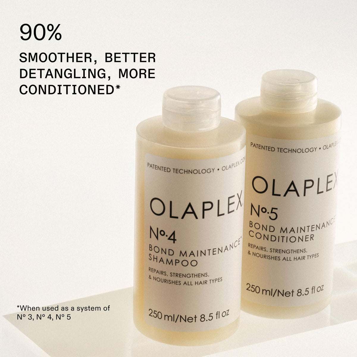 Olaplex No.7 Bonding Oil drop on hair strand showing heat protection benefit
