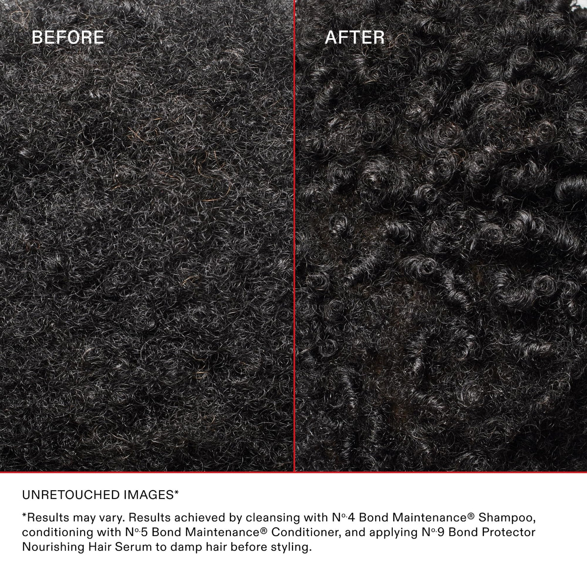 Olaplex No.9 being applied to hair mid-lengths for detangling benefit