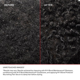 Olaplex No.9 being applied to hair mid-lengths for detangling benefit