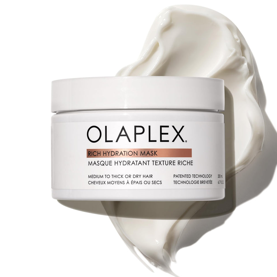 Olaplex front jar shot shows packaging and clear product identity benefit: easy recognition