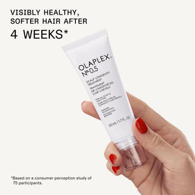 Olaplex travel kit packed in toiletry bag for convenient portability