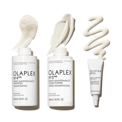 Olaplex front packaging of wash & shine kit showing products and box, promotes simple routine