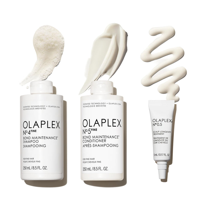 Olaplex front packaging of wash & shine kit showing products and box, promotes simple routine