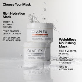 Olaplex ingredients display with avocado and shea to emphasize deep-conditioning benefits