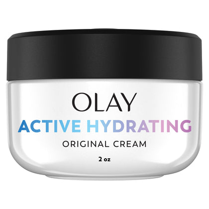 Olay front jar showing packaging and easy daily hydration