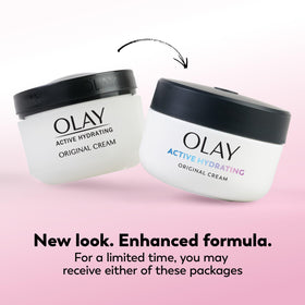 Olay open jar cream texture highlighting smooth, non-greasy feel
