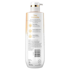 Olay in bathroom lifestyle scene showing easy daily brightening routine