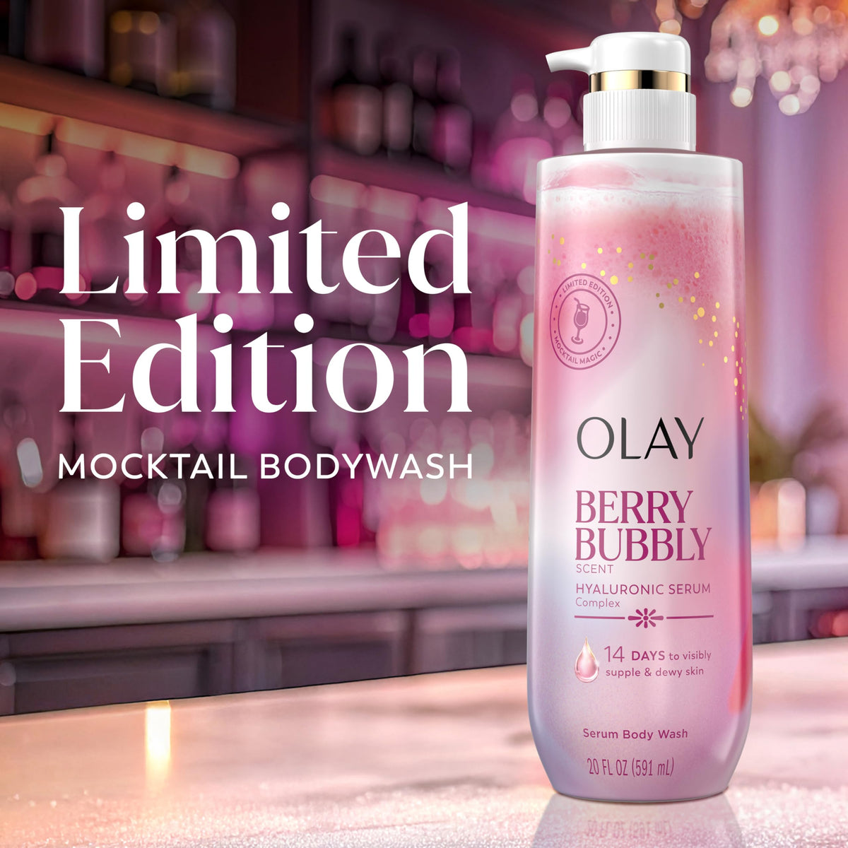 Olay lather on skin demonstrating gentle cleansing and hydration
