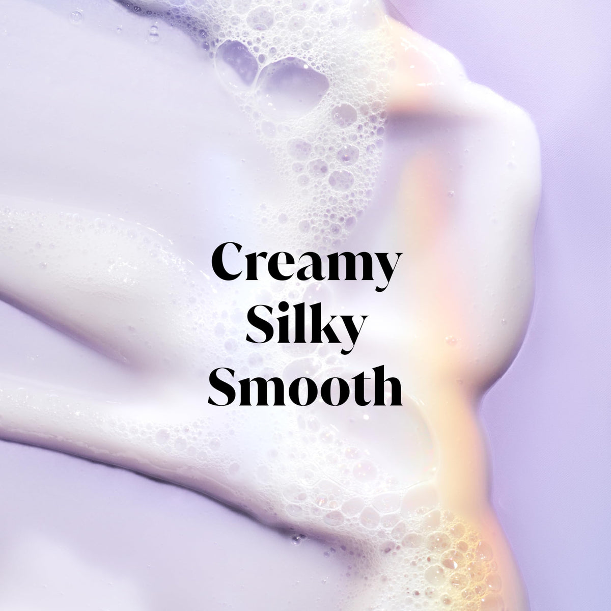 Olay texture on skin while rinsing to show smooth finish