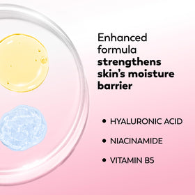Olay bottle label detail with ingredients visible to support informed choices