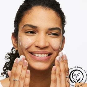 Olay label detail highlighting retinol and peptides for informed shoppers benefit