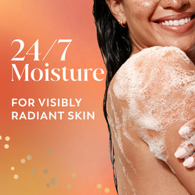 Olay side label close-up highlighting active ingredients and barrier support