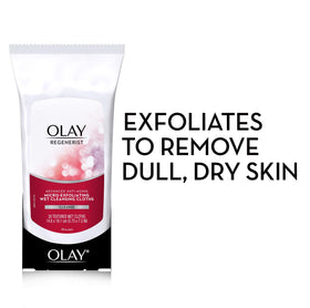 Olay close-up of micro-exfoliating cloth texture that smooths skin