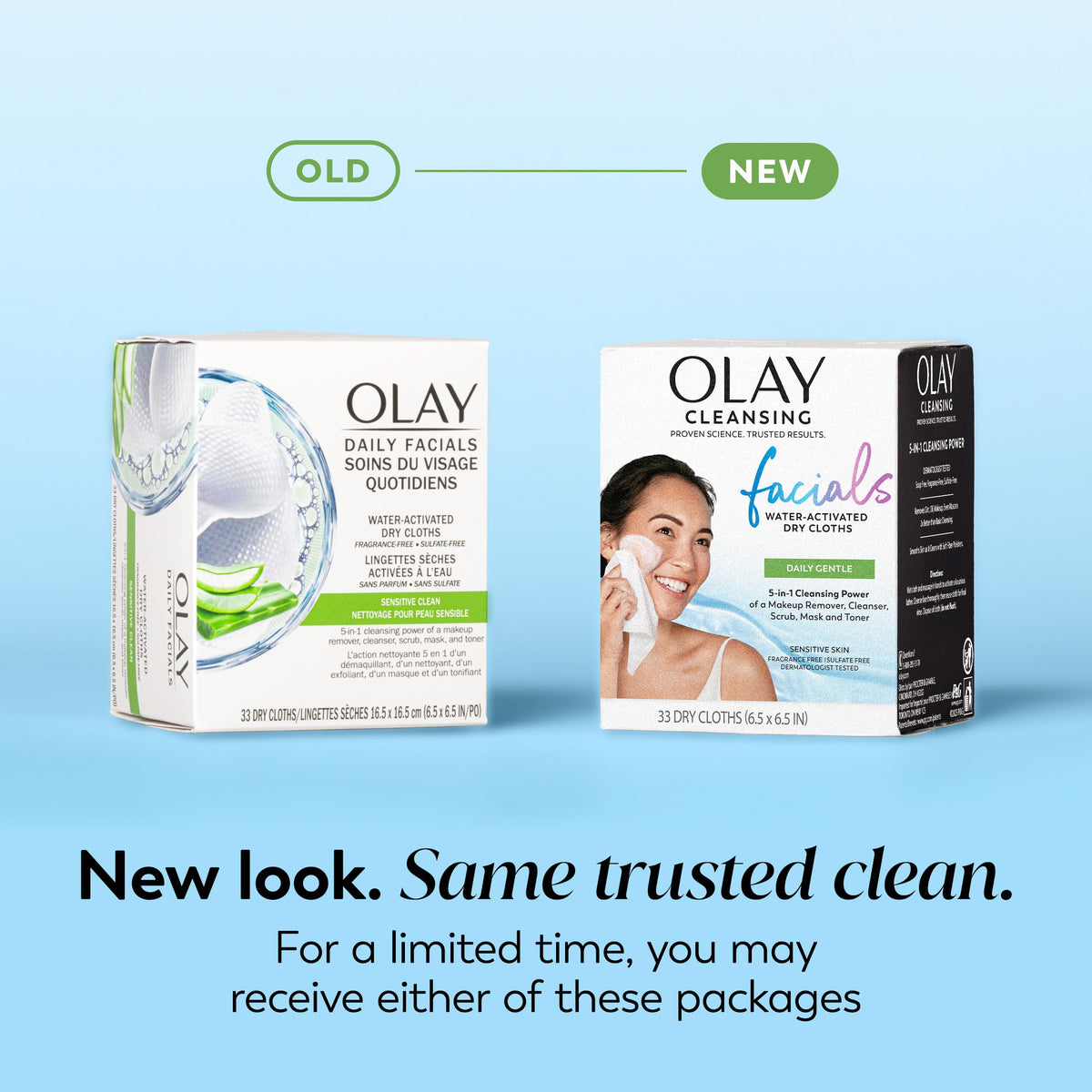 Olay close-up of textured fiber that gently polishes skin