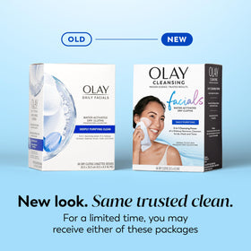 Olay close-up of textured cloth with exfoliating points for deeper clean