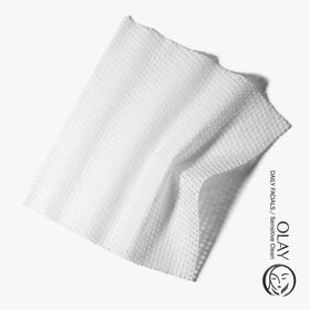Olay cloth close-up highlighting soft fibers and gentle cleaning