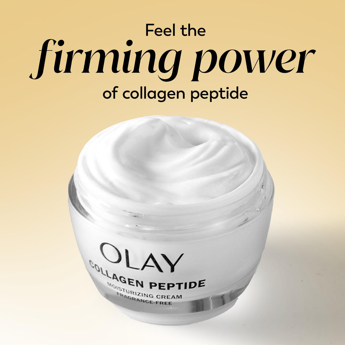 Olay jar on bathroom vanity in lifestyle setting for daily routine