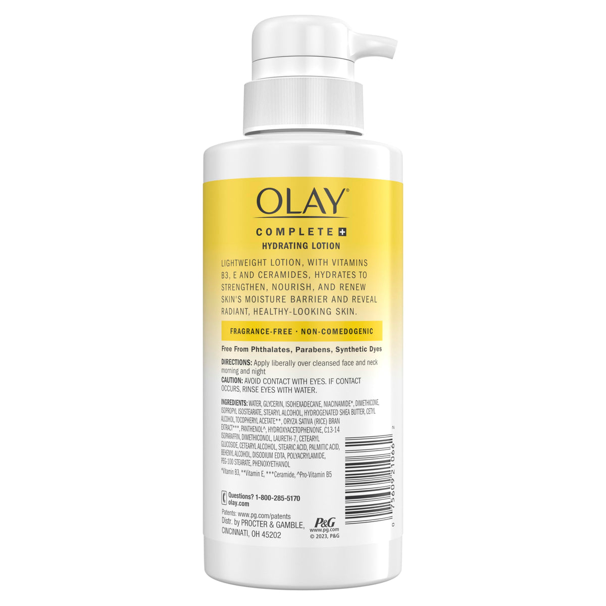 Olay Complete on family bathroom counter illustrating everyday use and sensitive-skin benefit