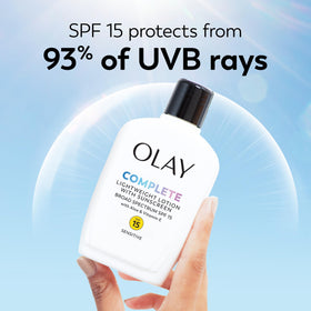Procter & Gamble Olay ingredient label close-up highlighting niacinamide benefits