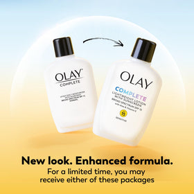 Procter & Gamble Olay open tube texture demonstrating lightweight hydration